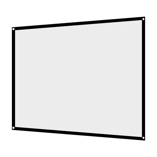 プロジェクタースクリーン4:3100インチポータブル折り目がない大きなサイズ持ち運びやすい壁掛けフック..