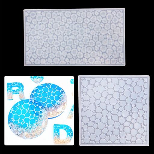 FineInno シリコンモールド レジン封入用 波紋形 水の波紋 海岸 UVレジン型 DIY 手作り 素材 デコ素材 材料 2種類 透明 脱型しやすい 耐熱 耐久 大きめ トレー アクセサリー 成型 手作り(波紋形)
