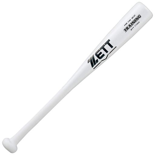 Baseball - ゼット(ZETT)野球木製(合竹)トレーニングバット短尺60cm500g平均ホワイト(1100)BTT17960