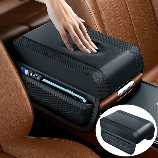 Raksonicティッシュケース付きのコンソールアームレストをアップグレード車用アームレストコンソールボ..