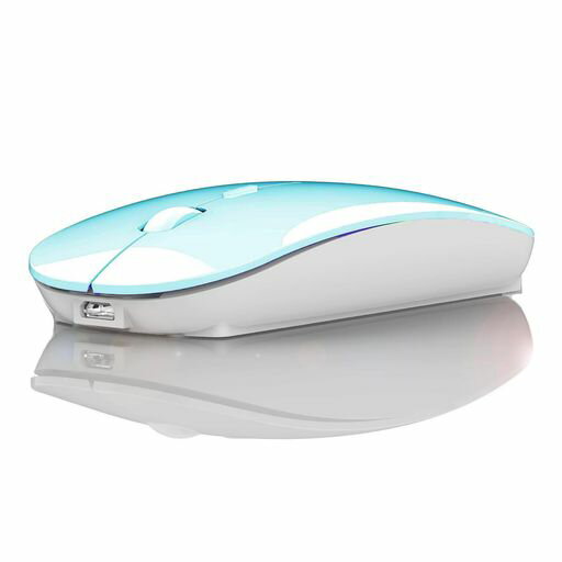 BluetoothマウスワイヤレスBluetoothマウスiPadProiPadAirMacMacBookProMacBookAirノートパソコンChromebookWindowsHPDELL用(ジェリーブルー)