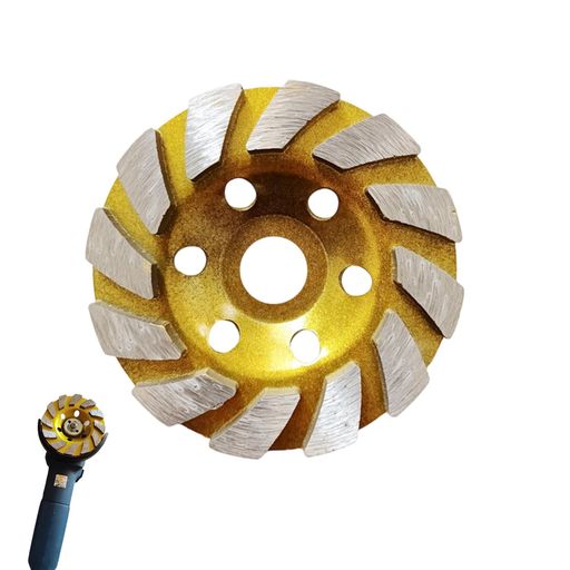 ADOFUN ダイヤモンド カップ ホイール サンダー 砥石 研磨 アタッチメント 100mm 1個 セット 穴径22/16mm