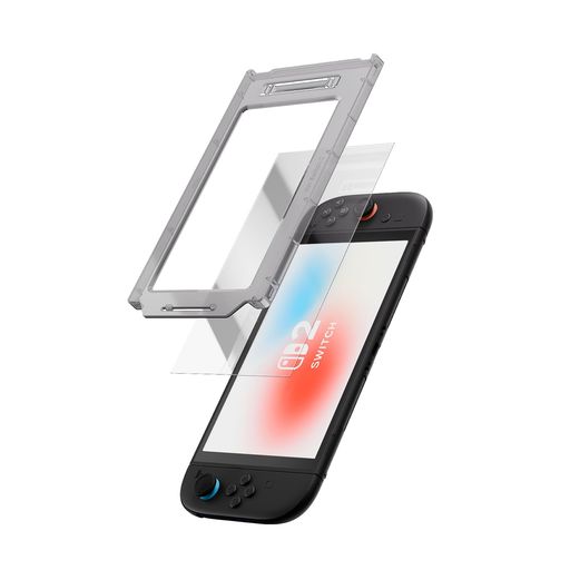 GeekShareSwitch2用画面保護フィルムスクリーンプロテクター-9H強化ガラスハイブリッド(アルミニウム+P..