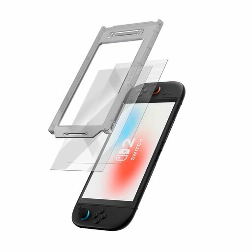 GeekShareSwitch2用画面保護フィルムproスクリーンプロテクター-9H強化ガラスハイブリッド(アルミニウ..