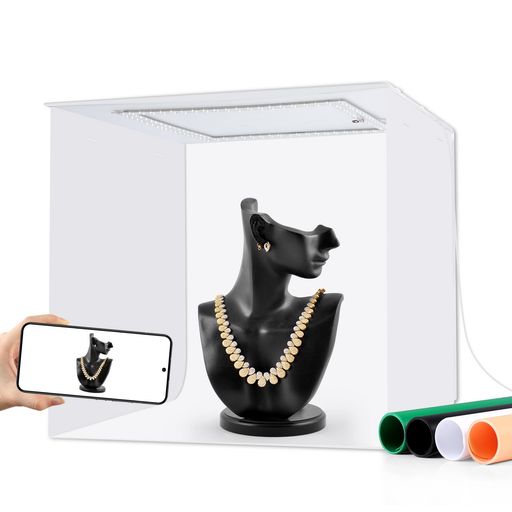 DIYLooksポータブルフォトスタジオライトボックス、ライトボックス写真、16インチx16インチプロフェッ..