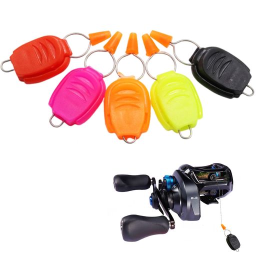 樂天商城 - LIKENNY ラインストッパー 釣り糸 ストッパー 5個セット リール糸止め器 糸栓保持器クリップ式 シリカゲル 餌リール糸栓紛失防止