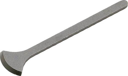 ホビーツールシリーズ Rラインに刃付けをした小型のスクレーパー Rラインの刃先が対象物に“点”で当たるので、ピンポイントの削り作業が可能 刃のRライン全体を使い、まるくへこんだ凹状態に削っていくことも可能 別売の専用グリップに装着し、引っかくように削ってゆく切削工具