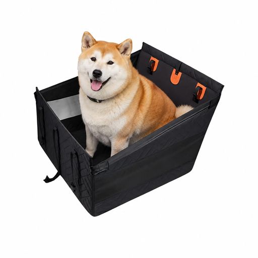 Verocis 犬用カーグッズ 車載ペットマットかご 耐荷重25KG 助手席 後排 中犬 車 ド...