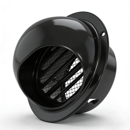 乐天商城 - TiCoast丸型フード付ガラリ150mm換気口ステンレス製通気口丸型ガラリ防虫網付屋内換気口ダクト用換気口ダクトホース接続用パイプ接続用配管部品用(ブラック150mm)