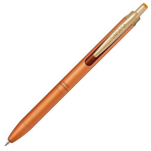 【SARASA Grand】インク色まで上質な高級ジェルボールペン 【特長】高級感のある軸デザイン/バインダークリップ式/鮮やかで濃いインク色 【インク成分】水性顔料・耐水性 【替芯】JF-0.3芯 【本体サイズ】最大軸径10.3x142.6mm/重量19.3g