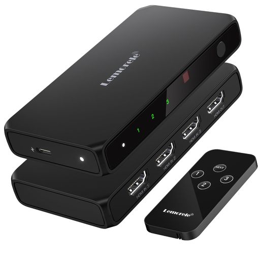 【HDMIセレクター3入力1出力】このHDMIスイッチャーはマルチチャンネル入力機能とシングルチャンネル出力機能を備えており、3台のHDMIデバイスの同時接続をサポートし、そのコンテンツをHDMIモニターまたはTVに切り替えて視聴することができます。hdmiスイッチを介してTVボックス、ゲーム機、コンピュータなどのさまざまなHDMI入力ソースを簡単に切り替えることができるため、1台のディスプレイデバイスで複数のビデオソースのコンテンツを楽しむことができます。これにより、HDMIケーブルを頻繁に抜き差しする必要がなくなり、スイッチ1つで複数のデバイスを簡単に管理できるようになります。 【HDMI 4K@60Hz出力】このビデオ スイッチャーは強力なビデオ処理機能を備えており、最大4K解像度 (3840x2160 ピクセル) および60Hzのリフレッシュレートまでのビデオ出力をサポートできます。 高解像度の映画を見ている場合でも、ゲームをプレイしている場合でも、プロの画像処理を行っている場合でも、このスイッチにより、忠実度の高い画質と細部の明瞭さが保証されます。