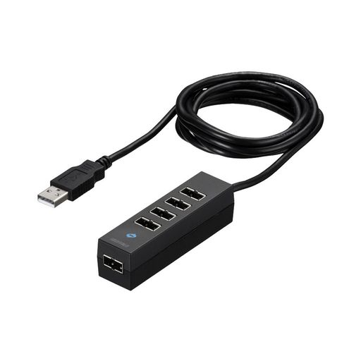Rakuten - バッファローBUFFALOどっちもUSBハブどっちもUSBポート採用USB2.0ハブ5ポートタイプブラックBSH5UD20BK