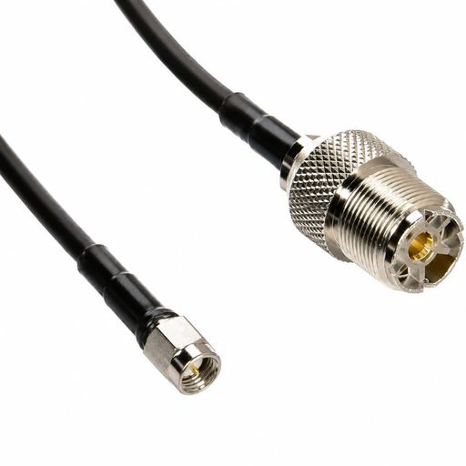 M-SMA変換ケーブル 高品質ケーブル採用 コネクターのセンターピンは24K金メッキ仕上げ