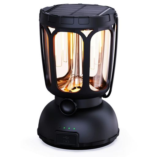 💡💡【360°全方向を照らす&amp;650ルーメンで高輝度】このLEDキャンプランタンは、最大650ルーメンで高輝度で、暗い場所を昼間のように全方向360度を明るく照らします。✨ランタンの本体に6つのLEDフィラメントがあり、耐久性が抜群で明るさもしかっりと保障できます。✨野外や災害時にも安心して使えるLED充電式ランタンです。⚡⚡ご注意:従来の蛍光灯よりも効率的で省エネルギー仕様で、白ライトの場合、最大650ルーメンの明るさで照明でき、暖色ライトの場合、最大350ルーメンの明るさで照明できます。 🏕🏕【IPX4生活防水&amp;室内・室外を問わず充電できる】USB充電、ソーラー充電、手回し充電の3種類の充電方式がある超便利なランタンで、室内・室外を問わず充電できるので、バッテリーが切れることを心配しなくても構いません。🛠充電方式1:USB充電、Type-C充電ケーブル付属で様々なUSB入力デバイスに挿入して充電可能、室内での充電に適するUSBランタンです。🛠充電方式2:ソーラー充電、光で充電される設計でエコな充電方式を考える際に大変オススメなソーラーランタンです。