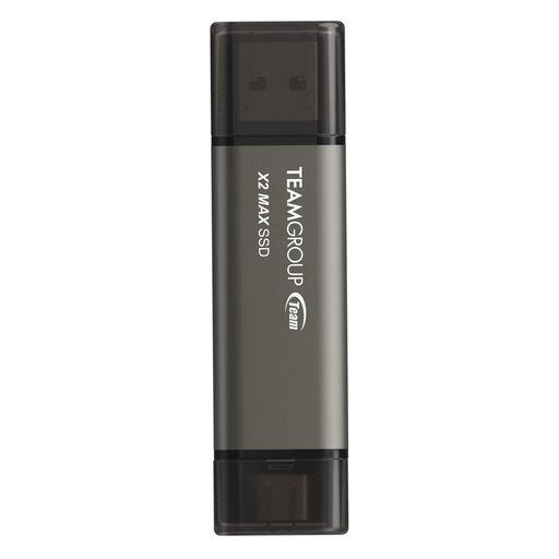 TEAMGROUP(旧称Team)1TBX2MAX外付け/ポータブルSSD1000MB/秒デュアルUSBハードドライブiPhone15、16、iPad、Mac、SteamDeck/ROG