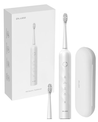 【収納ボックス付き】PLUZZ電動歯ブラシ M4 スマート音波歯ブラシ ソニック歯ブラシ デュポン社製ブラシヘッド2本 高速音波振動 流線型のグリップデザ IPX7 USB充電式 音波電動歯磨き 【収納ボックス付き】PLUZZ電動歯ブラシ M4 スマート音波歯ブラシ ソニック歯ブラシ デュポン社製ブラシヘッド2本 高速音波振動 流線型のグリップデザ IPX7 USB充電式 音波電動歯磨き
