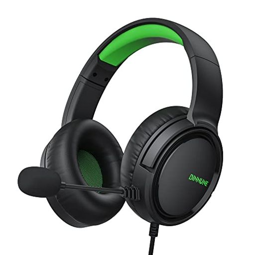 BINNUNEゲーミングヘッドセットPS5ヘッドセット3.5MM有線XBOXヘッドセットマイク付きミュート機能付きゲーミングヘッドホン50MMドライバー低遅延軽量ノイズキャンセリングマイクFPSゲーム用…