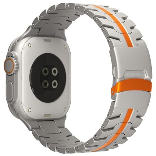 BINGELI コンパチブル APPLE WATCH バンド 49MM 45MM 44MM 42MM アップルウォッチ バンド スポーツ 交換用 ベルト チタン合金 耐衝撃 メンズ 防水 防汗 WATCH ULTRA2/ULTRA SERIES 9 8
