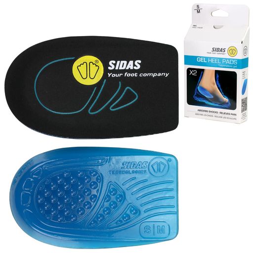 シダス(Sidas) ヒールパッド S/M 22cm~25.5cm ジェル ヒールパッド(Gel Heel Pads) 3133331 2個入り
