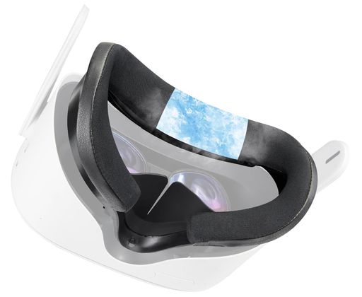 SOULWIT冷却ジェルフェイスクッションforMetaQuest2用フェイシャルインターフェース冷感フェイスカバー光漏れ防止ノーズパッド通気性交換フォームクッションforOculusQuest2用フェイスパッド