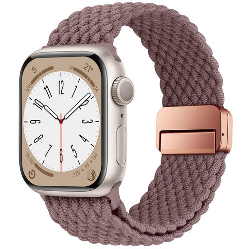 HITZEE BAND コンパチブル APPLE WATCH バンド 49MM 45MM 44MM 42MM 41MM 40MM 38MM、磁気留め金付きのナイロン弾性編組バンド調節可能なスポーツアップルウォッチバンド付き APPLE WATCH