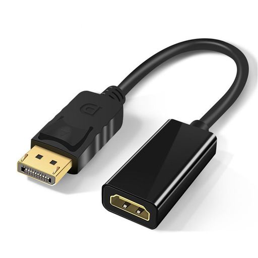 HDMI変換アダプタ最大解像度1080pサポート金メッキコネクター搭載HDMI変換ケーブルHP、Dell、Lenovoなど対応(ブラック)