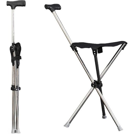 ステッキ折りたたみ椅子杖椅子になるステッキチェア杖椅子多機能ステッキ杖椅子になる軽量で折りたたみ..