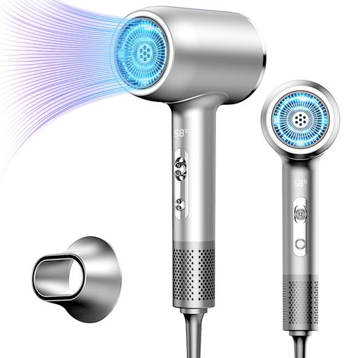 ドライヤー【2025進化モデル・6億高濃度マイナスイオン】超大風量速乾NTC温度制御システム過熱防止髪質改善美容師監修静電気除去日本語説明書付き旅行/サロン/家...