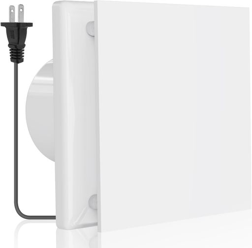 Okryain換気扇小型換気扇100mmパイプファン【インボイス制度登録店】排気ファン除湿脱臭空気交換浴室・倉庫・トイレ用(A型-四角型カバー)