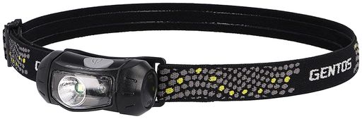 GENTOS(ジェントス) LED ヘッドライト 単3電池式 120ルーメン 防滴 CP-195DB アウトドア 防災 赤色サブLED ブラック