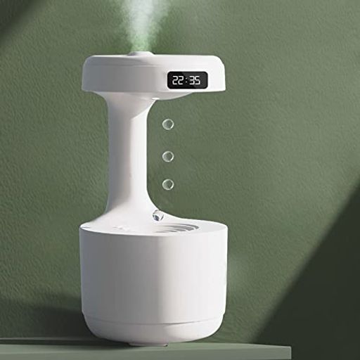 【多機能加湿器と常夜灯兼用】この反重力加湿器は光を通して高周波で点滅し、反重力効果の視覚効果を形成し、雰囲気を作り出し、常夜灯としてシンプルで快適に使用できます(重要な注意: この製品は 5V-2A 電源アダプタにのみ適しています) 【LED表示画面】素敵な反重力加湿器がナノファインミストを通過します.ミストはよりよく吸収され,スプレーは繊細でミスト量が多く,素早く掃除して乾きます.LEDスマートディスプレイ画面を備えています. 、リアルタイムで時間を表示することができます。 【ポータブルミニ加湿器とUSB電源】持ち運びに便利な800MLの容量で、持ち運びに便利なコンパクト設計でいつでもどこでも便利です。 USB電源はあらゆるデバイスのUSB側と互換性があり、車、寝室、オフィスで使用できます。 【スマート、超静音】ワンキースイッチ設計、スマートワンキースイッチ、スマート調整、どこにでも持ち運べますが、水がなくなると、この加湿器は自動的にオフになり、通常の加湿器よりも安全です。