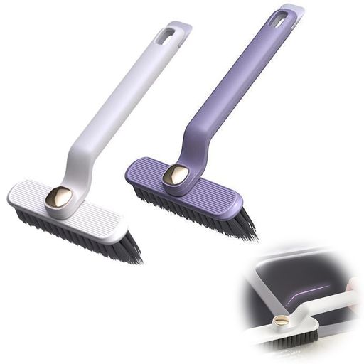 EsiFareお風呂掃除ブラシ角度調整可能2個セット掃除用ブラシ多機能玄関タイルブラシ排水溝隙間掃除グッズ隙間ブラシ窓玄関排水口浴室キッチントイレピンセット付きスクレーパー付き