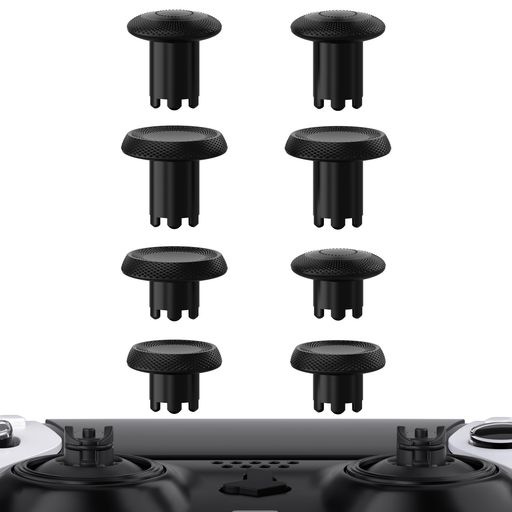 互換性:専用に設計されたThumbsGearの交換可能なサムスティックキャップは、ps5 edgeコントローラーにのみ対応しています。オリジナルのサムスティックと同じように正確に動作します。 ユニークなデザイン:この8-in-1の交換可能なサムスティックセットは、ゲームアクセサリーの究極形です。4つの高さオプションで、異なるゲームにおいて、お好みのスタイルのサムスティックキャップでユニークな体験を楽しむことができます。 パーソナライズされた組み合わせ:3種類の異なるエルゴノミックグラデーションテクスチャのサムグリップデザイン(凸型3個、凹型2個、幅広凹型3個)が指にぴったりフィットし、グリップ力を高めます。スタイリッシュで快適な操作性を提供します。4つの異なる高さとグリップデザインを組み合わせて、ゲームに応じたカスタマイズが可能です。 多様なオプション:さまざまな色のサムスティックが用意されており、eXtremeRateの交換用ボタンやシェルアクセサリーと組み合わせて、コントローラーをカスタマイズすることができます。