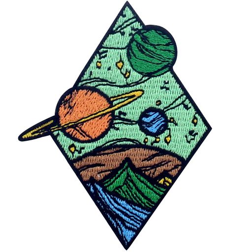 乐天商城 - 宇宙ダイヤモンド宇宙惑星刺繍のバッジのアイロン付けまたは縫い付けるワッペン