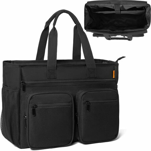 Rakuten - [AKOZLIN]訪問看護バッグ看護師訪問往診メディカルバッグ大容量A4ブラックM-40x16x31.5cm