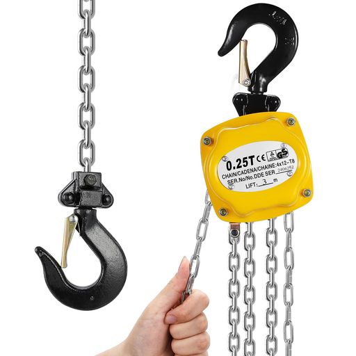 Other - NEWTRYチェーンブロック0.25t3m手動250kg軽量ミニサイズコンパクト設計携帯しやすい合金鋼耐腐食チェーン工場/倉庫/DIY用安全ロック付き吊り上げ荷揚げチェーンローラーチェンブロック説明…