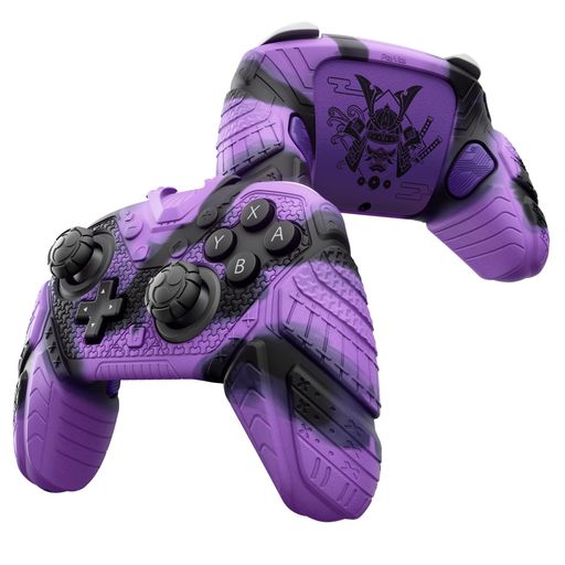 乐天商城 - PlayVitalSwitch2Proコントローラー対応シリコン製グリップカバー滑り止め仕様スイッチ2プロコン対応背面ボタンキャップ&サムスティックキャップ&ステッカー付属-SamuraiArmor【ライトパープル&…
