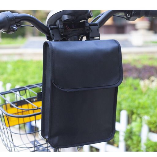 Life2キク 自転車フロントバッグ ハンドルバーバッグ ブラック
