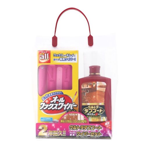フロア 商品サイズ (幅x奥行x高さ) :248x67x290 内容量:1セット 正味量:1L 用途:フローリング床(樹脂塗装された木製の床)、ビニール製の床 使えない床:油加工された床(オイルステイン・ロウ仕上げ等)、油性ワックス等を使用した床、塗装されていない床(白木床等)、特殊な床(ウルシ、鏡面仕上げ等)、土足で歩く床、石床
