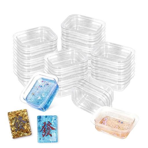 seimeinoki 使い捨てアクリル内トレイ 100個 レジン液 混合カップ ミニカップ PVC...