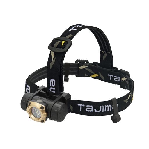 タジマセフヘッドライトMD500lm大径照射SFNDM50A-3A3セフメットやセフホルダー全種に装着可能小型軽量の電源一体型強力マグネット付でハンドライト&ワークライトにマルチ利用目と電池に優…