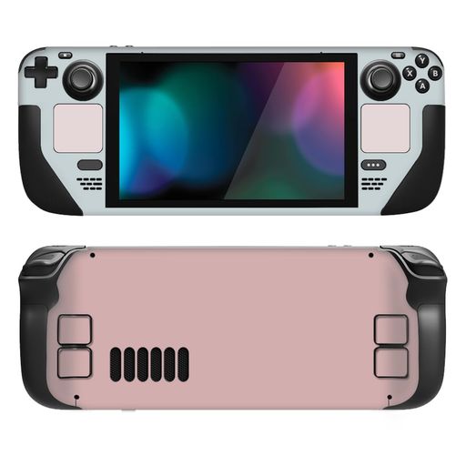 Psp Peripheral Equipment - PlayVitalSteamDeck用保護スキンデカールフルセットカスタムステッカーSteamDeck携帯ゲーミングPC用ビニールカバー【PaleSeriesミストグレー&ピンク#1】