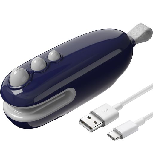 イージーシーラー家庭用ヒートシーラーUSB-C充電式ハンディフードシーラー操作簡単予熱不要新鮮食材やサクサクのスナックを密封保存