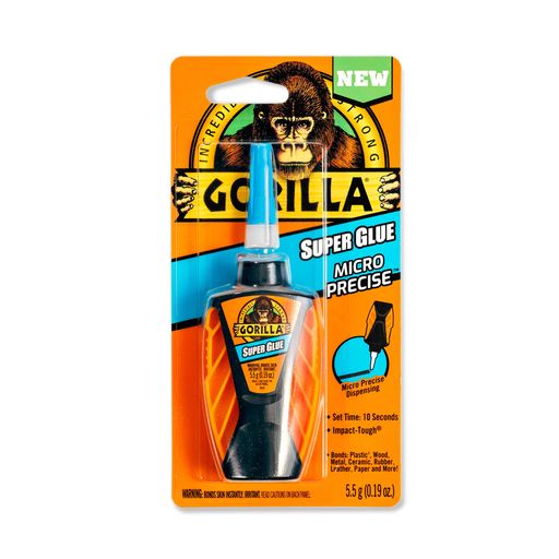 Gorilla(ゴリラ)MicroPrecise(マイクロ・プリサイス)強力瞬間接着剤5.5gクリア