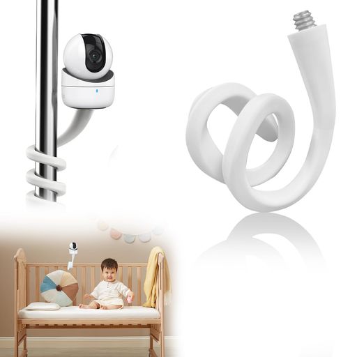 Gocheerベビーモニターマウント360°1/4ネジ穴18インチ調整可能工具不要安全固定ベビーベッド/ベビーカー/デスク対応ほとんどのベビーモニターに適用可能