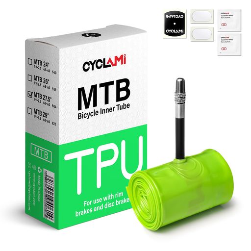 CYCLAMI TPU インナーチューブ 63g 超軽量 MTB27.5/29inch x 1.9-2.5 MTB自転車用T...