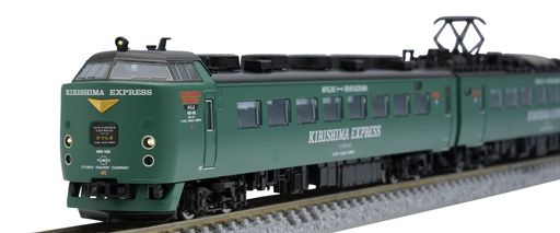 緑色の485系、KIRISHIMAEXPRESS登場 ハイグレード (HG)仕様 JR九州承認申請中 素材:プラスチック