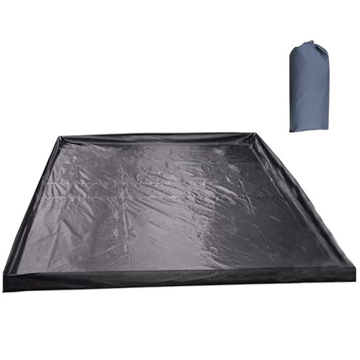 Fengzel Outdoor 立体テントシート グランドシート 300*300*12cm 耐水圧3000mm 防水防風 UV 断湿断熱 厚手 キャンプマット 天幕 多用途 レジャーシート (ブラック)
