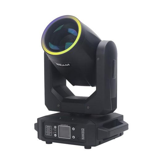DMX512コントロール付き200WLED移動ヘッドライト-ビーム&スポットデュアルモード、6色レインボー、ステージショー、クラブ、バー照明用..
