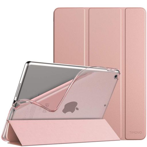 Rakuten - iPad9世代ケースiPad9ケース2021iPad8ケース2020iPad10.2ケースTiMOVOiPad第9世代/第8世代/第7世代カバーNEWモデル10.2インチ半透明TPUPUレーザー開閉式三つ折りスタンド